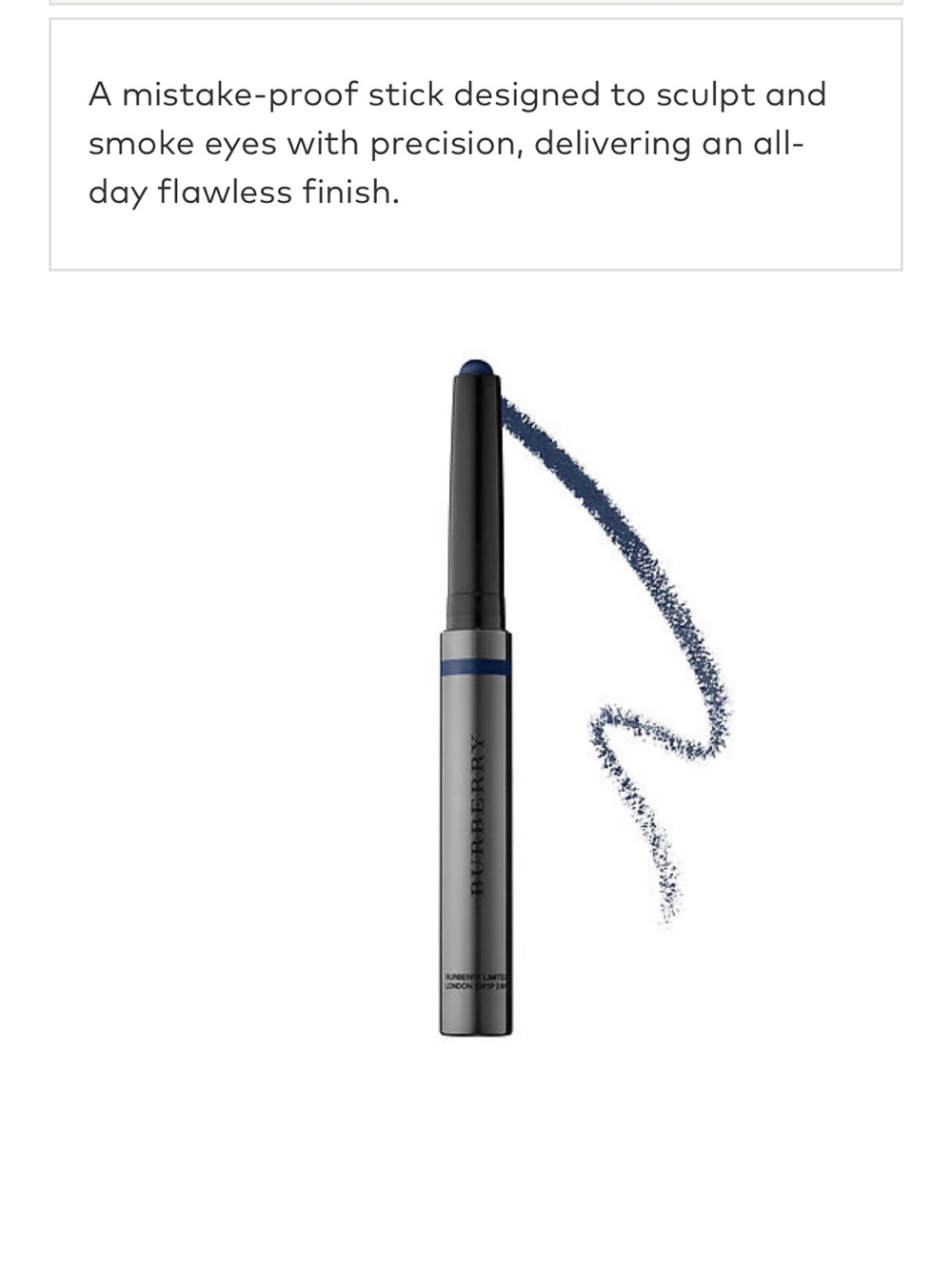 BURBERRY
Eye Colour Contour Smoke & Sculpt Pen